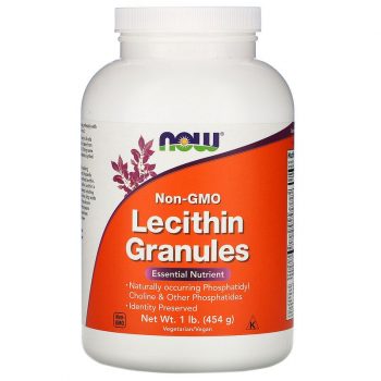Лецитин в гранулах Lecithin от Now Foods, 454 гр, вег