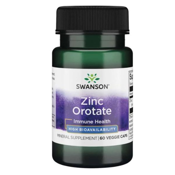 Цинк оротат Swanson Zing Orotate,10 мг, 60 вег. капсул