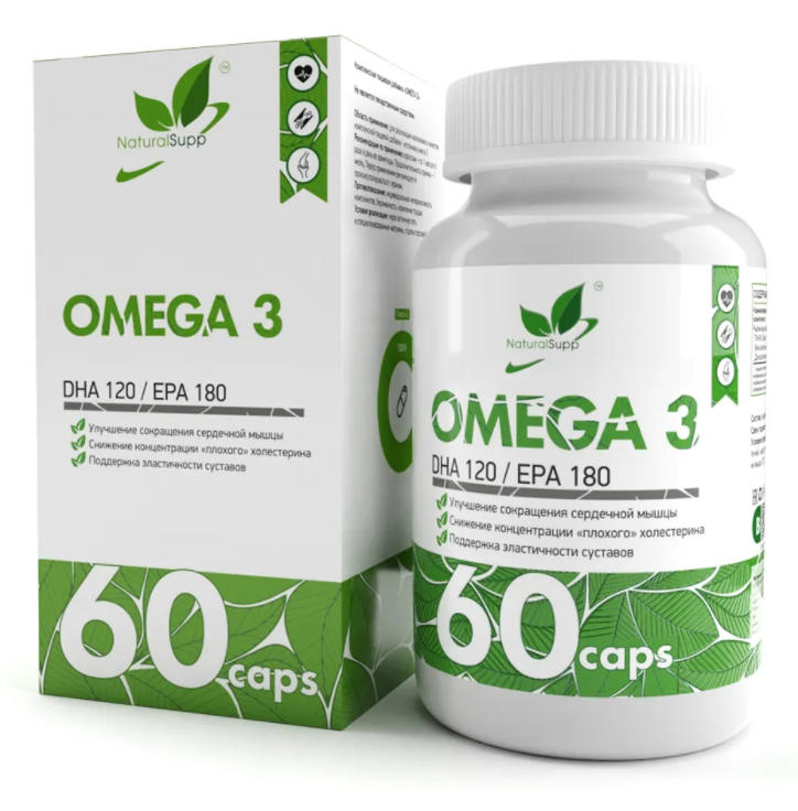 Омега-3 60% Naturalsupp (DHA 240/EPA 360), 60 капсул 13