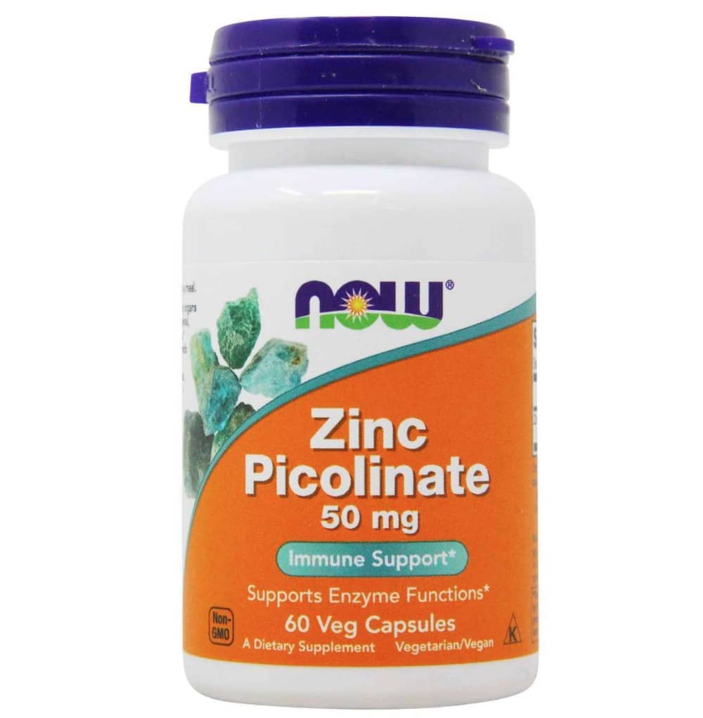 Цинк пиколинат (Zinc Picolinate) от Now Foods 50 мг, 60 вег. капсул