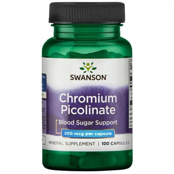 Пиколинат хрома / Chromium Picolinate от Swanson 200 мкг. 100 капсул