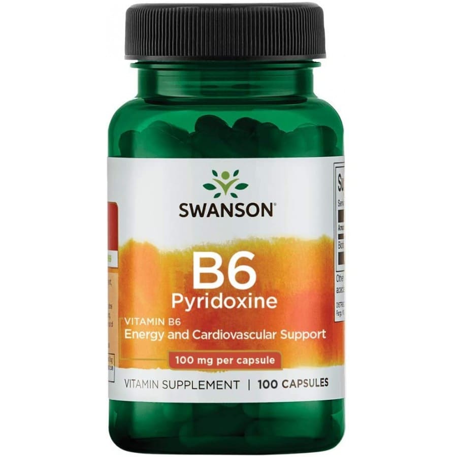Витамин Б6 Swanson, 100 мг, 100 капсул