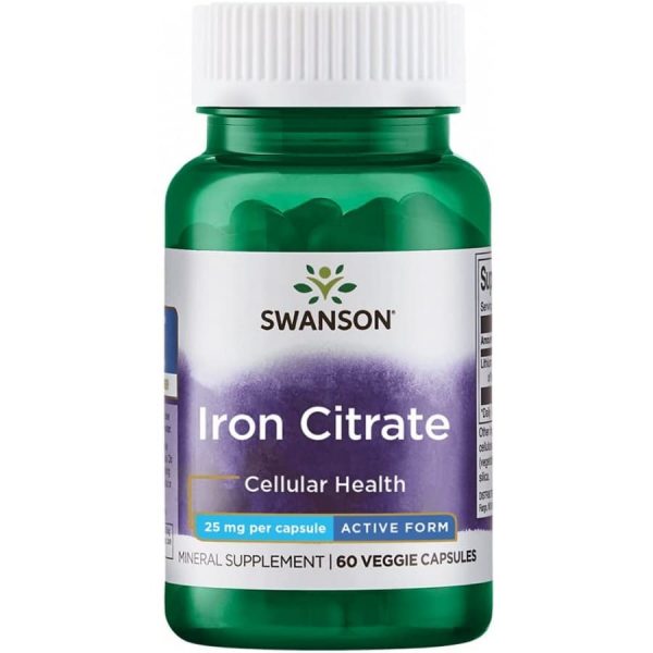 Цитрат Железа (Citrate Iron) Swanson, 60 капсул