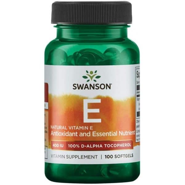 Витамин E от Swanson, 400 МЕ 100 капсул