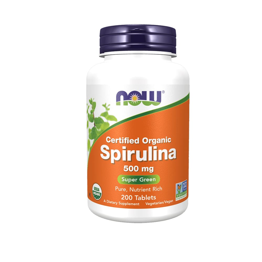 Спирулина Spirulina Now Foods (organic) 500 мг, 100 табл. 6