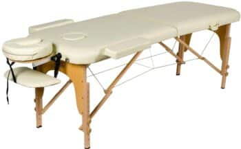 Массажный стол Atlas Sport складной 2-с 60 см деревянный + сумка в подарок (бежевый) 20